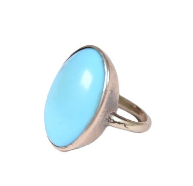 Gold and Turquoise Ring