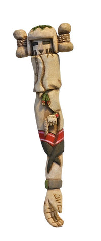 Hopi Pueblo Snow Maiden Hand Sculpture Kachina Doll