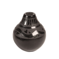 Santa Clara Pueblo Black on Black Miniature Pottery By Dolores Curran