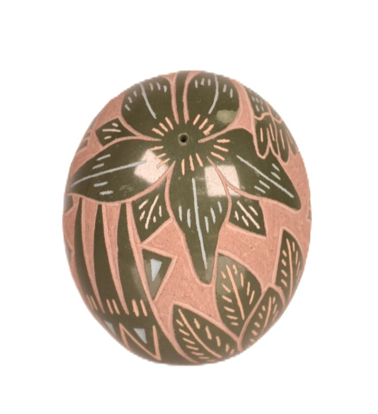 Santa Clara Pueblo Pottery Egg By Joseph Lonewolf