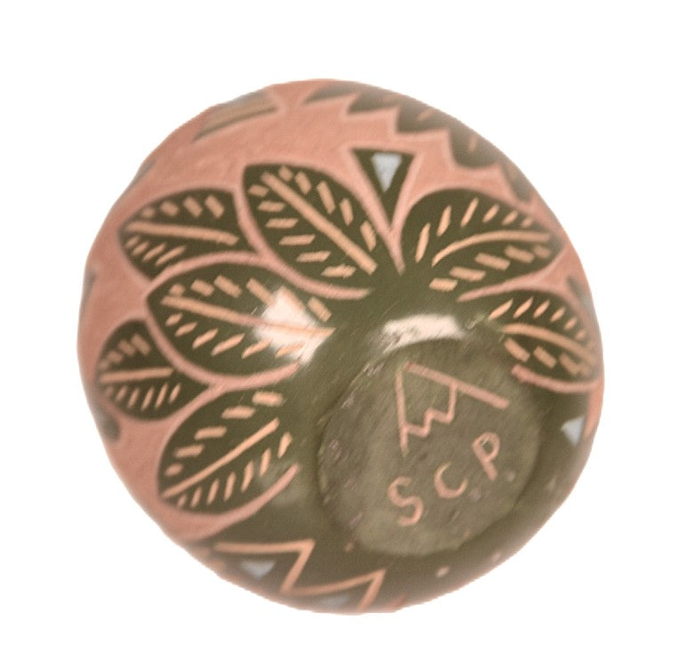 Santa Clara Pueblo Pottery Egg By Joseph Lonewolf