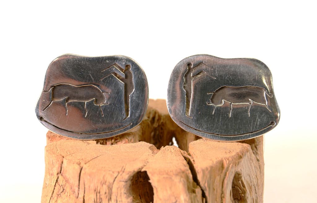 Mexican Silver - Vintage Taxco Cuff Links
