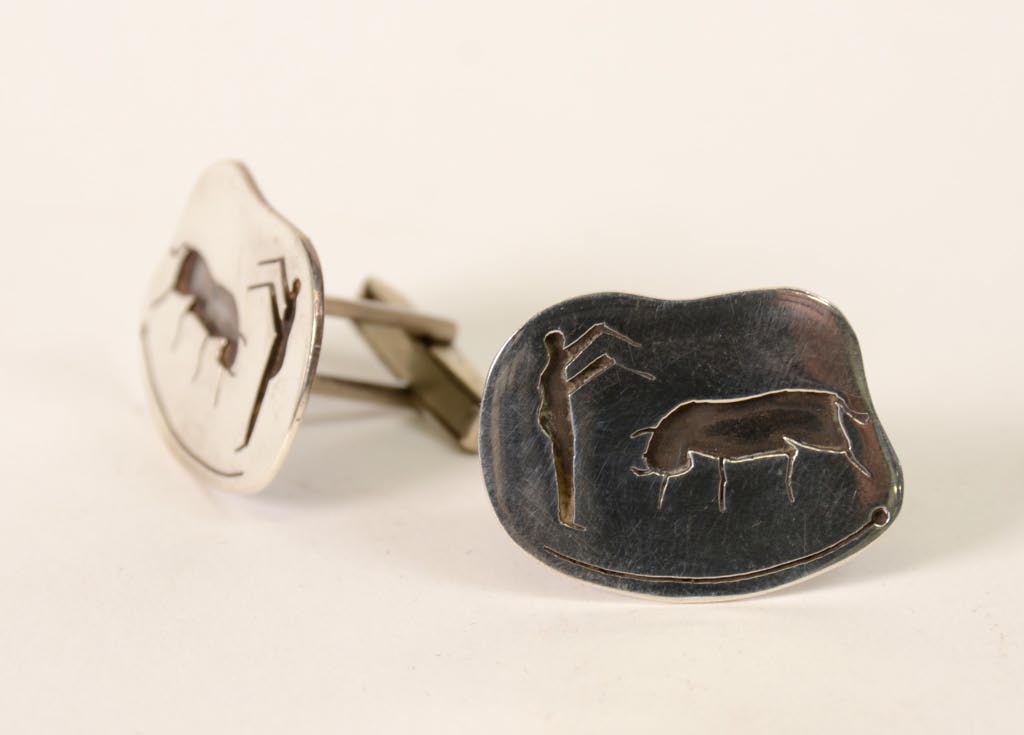 Mexican Silver - Vintage Taxco Cuff Links