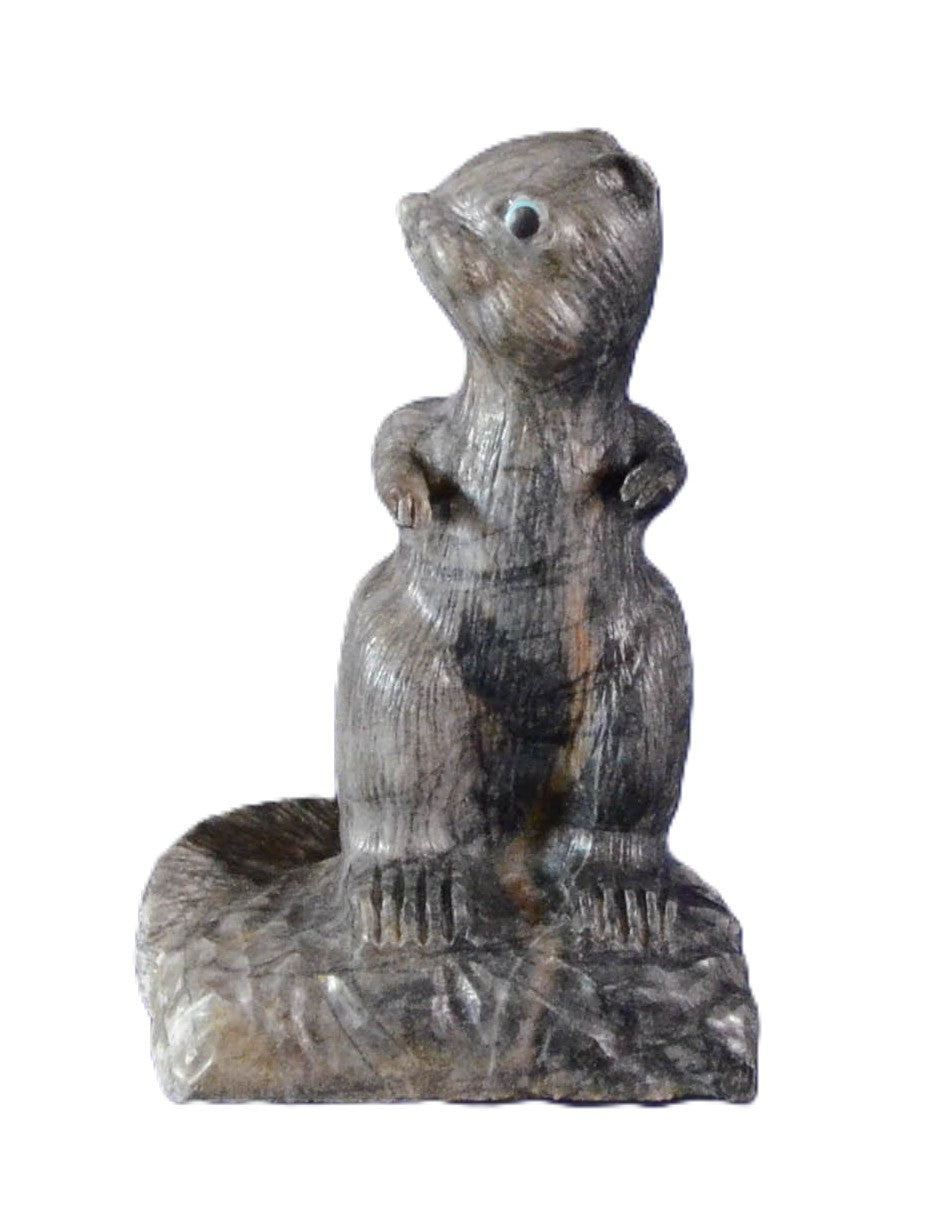 Squirrel Fetish in Picasso Marble by G. Lasiloo