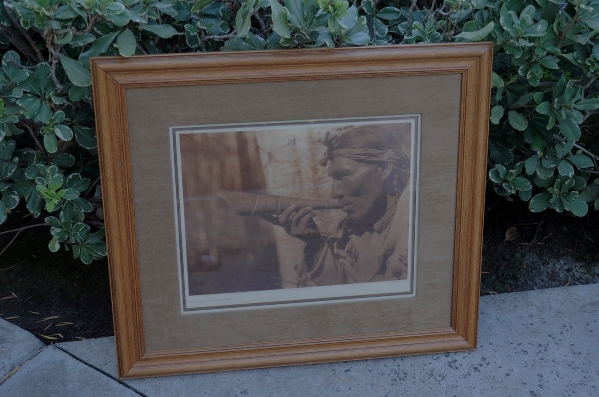 Edward Curtis Vintage Photogravure Japan Vellum- Moose Hunter - Cree