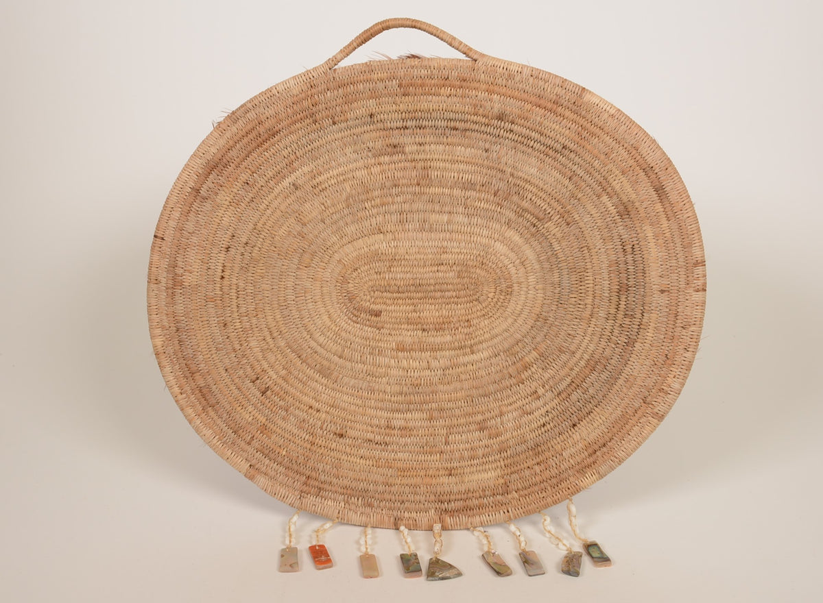 Large Pomo Feather basket