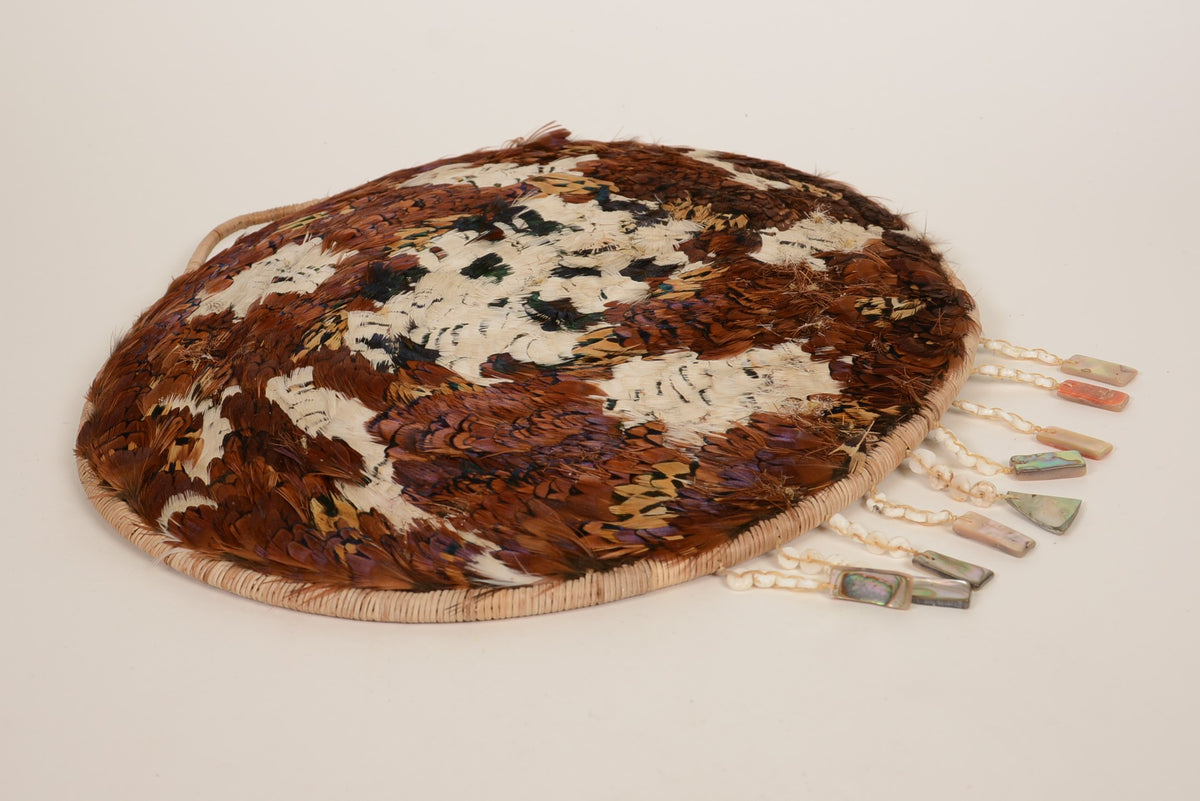 Large Pomo Feather basket