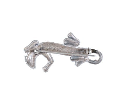 Navajo Sterling Silver Lizard Pin