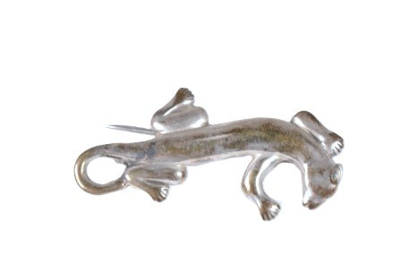 Navajo Sterling Silver Lizard Pin