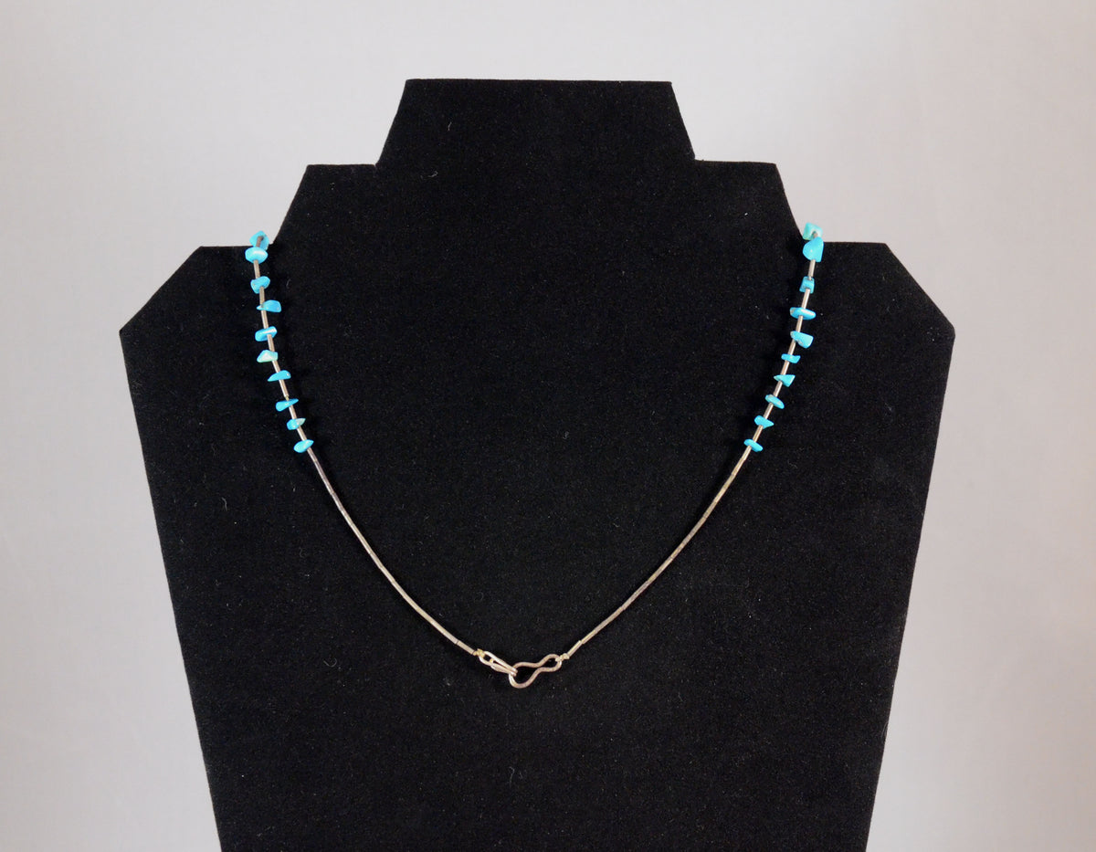 Zuni 3 Fetish Necklace and Sterling Silver Beads
