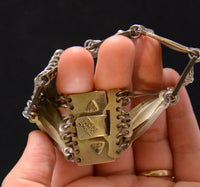 Vintage Sterling Silver Gold Plated Bracelet from Taxco, Mexico