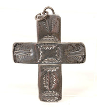 Navajo Silver Cross Pendant