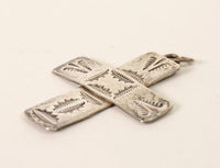 Navajo Silver Cross Pendant