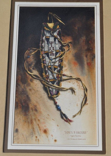 "Beads 'N Buckskin" " Plains Tobacco Bag", Lisa Danielle Lorimer