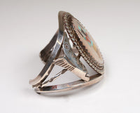 Zuni Inlay Bracelet with Apache Gahn Dancer (Mountain spirit)
