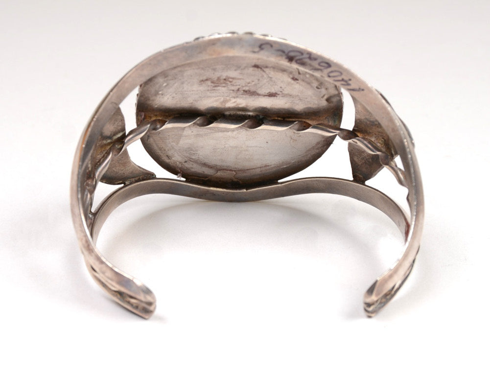 Zuni Inlay Bracelet with Apache Gahn Dancer (Mountain spirit)