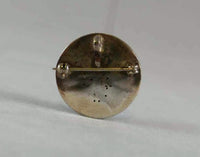 Zuni inlay Mother of Pearl and Turquoise Round Pin / Pendant