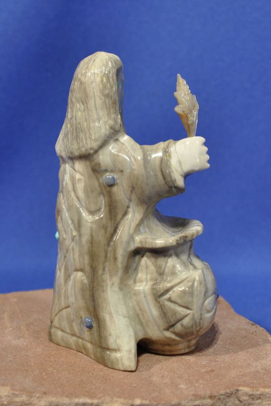 Zuni Fetish by Albert Eustice: Serpentine Priestess