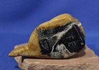 Large Zuni Fetish by Frankie Eustice: Picasso Marble Rattler / Rattlesnake