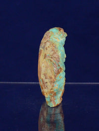 Zuni Pueblo Old Fox Turquoise Man with Fox Pelts Fetish By Eddington Hannaweeke