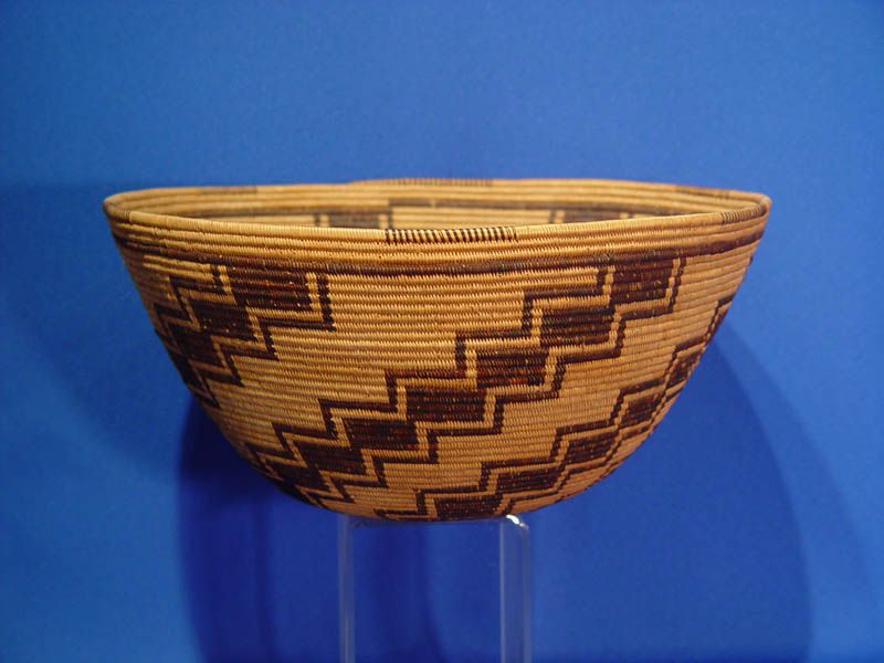 Panamint Indian Basket Bowl, Stair Step motif