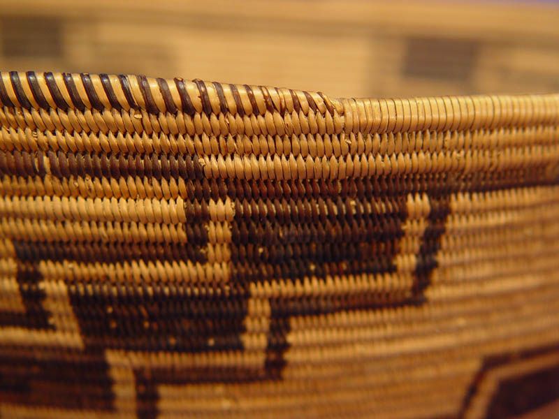 Panamint Indian Basket Bowl, Stair Step motif