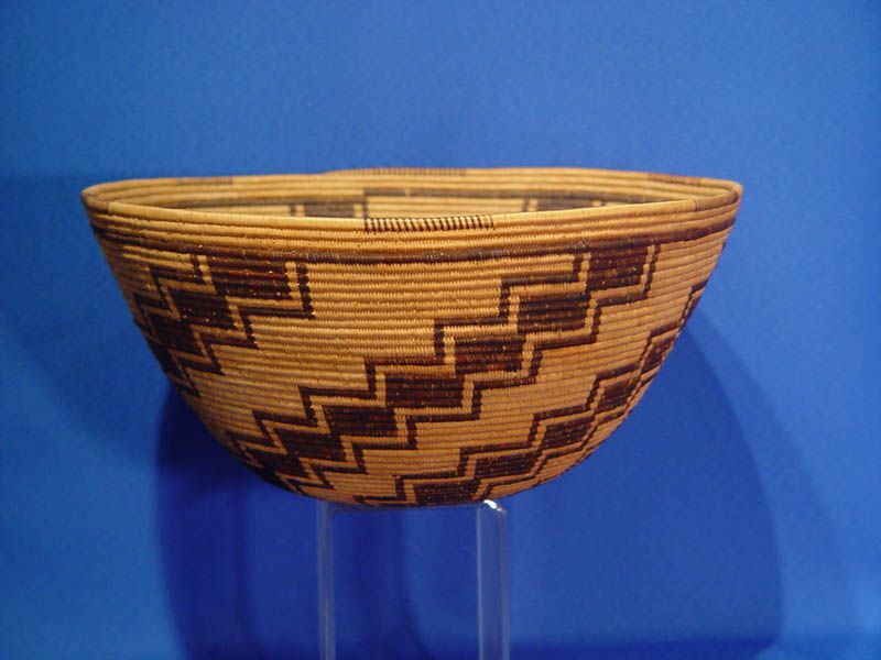 Panamint Indian Basket Bowl, Stair Step motif