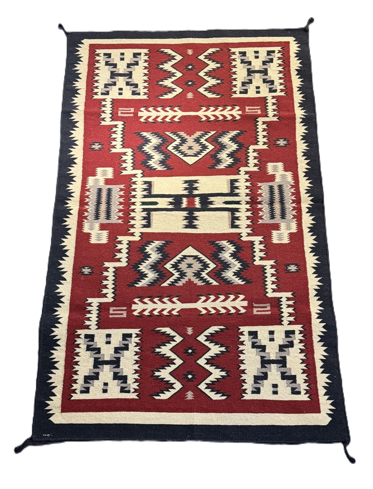 Southwest Area Rug 4.5' x 7' Red Storm