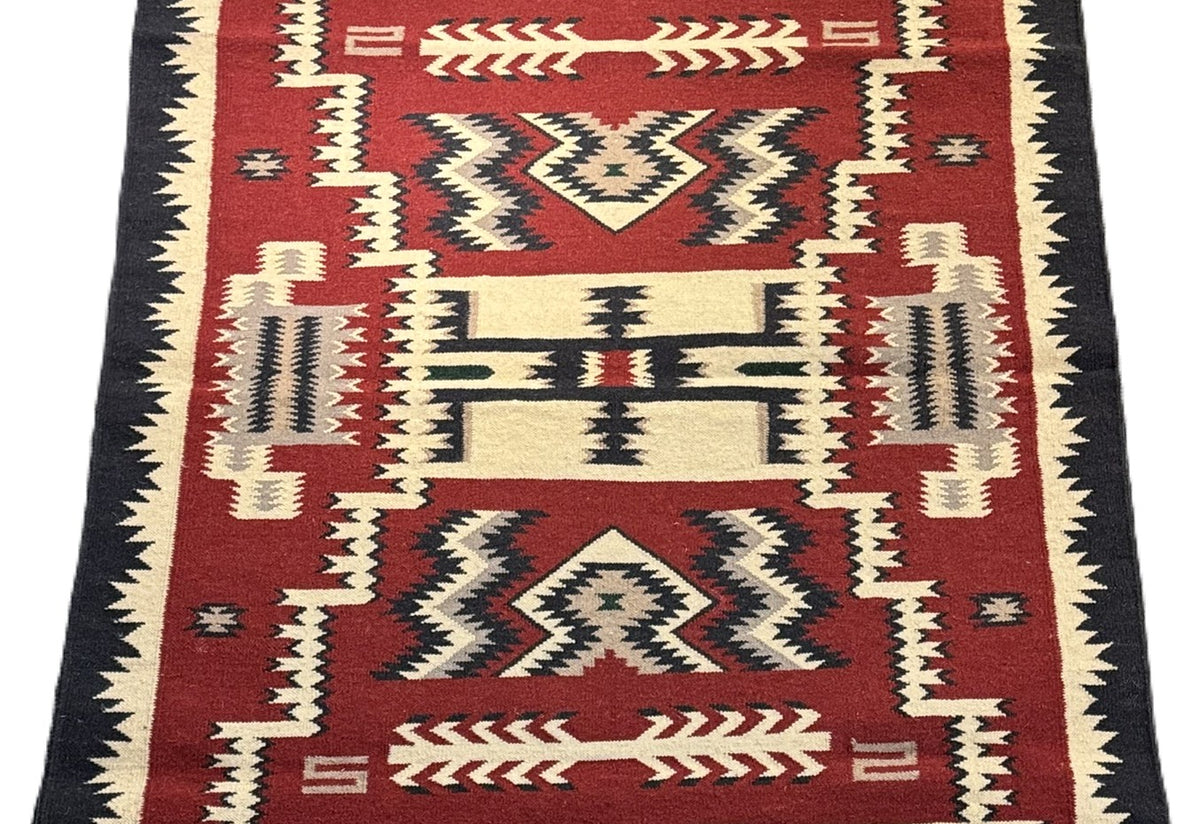 Southwest Area Rug 4.5' x 7' Red Storm