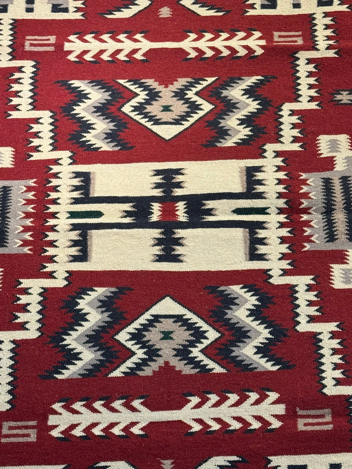 Southwest Area Rug 4.5' x 7' Red Storm