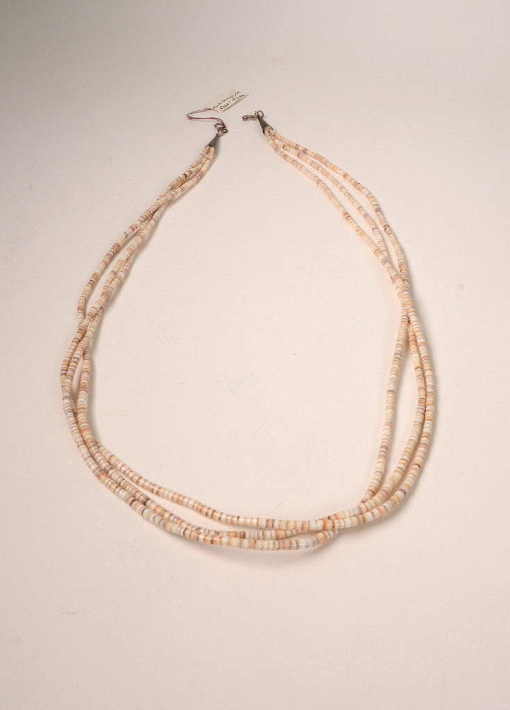 Authentic Santo Domingo Three Strand Heishi Necklace