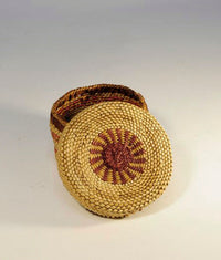 Fine smaller Makah Lidded Basket c. 1920