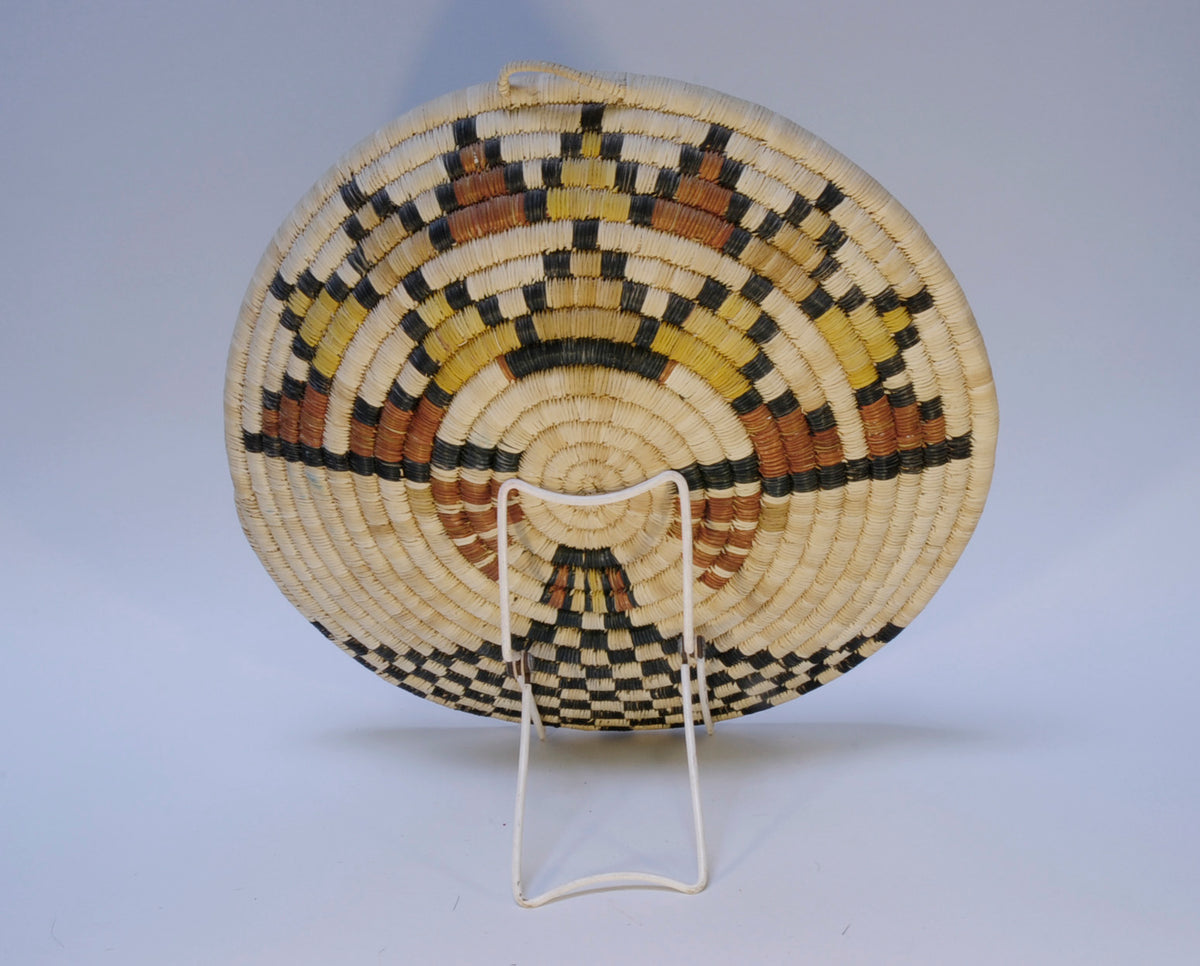 Hopi Coiled Shalako Kachina Coiled Basket