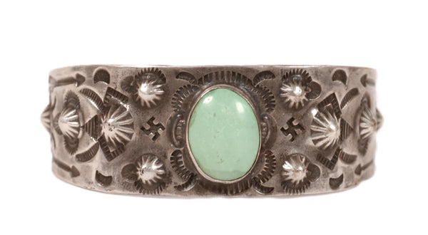 Navajo Sterling Silver and Turquoise Bracelet