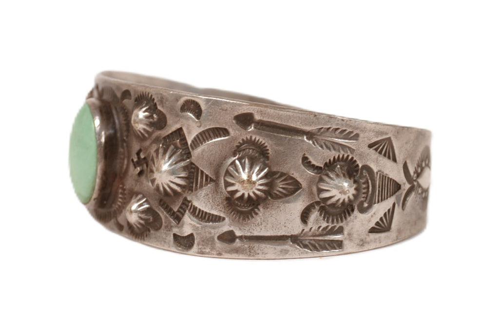 Navajo Sterling Silver and Turquoise Bracelet
