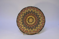 A Hopi Wicker Basket - Cloud and rain motif