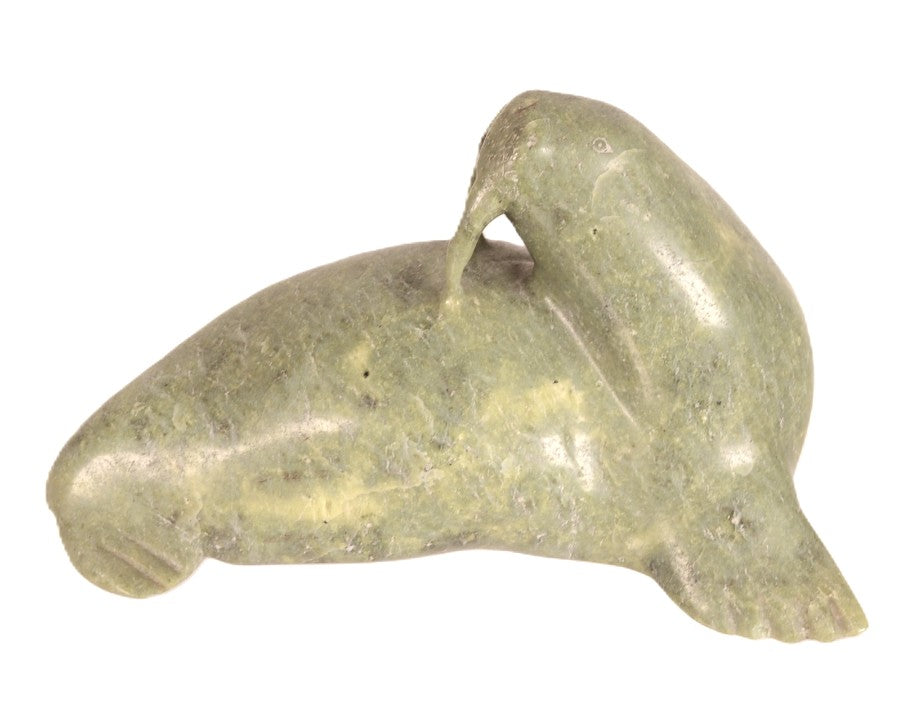 Inuit Carved Walrus Statue
