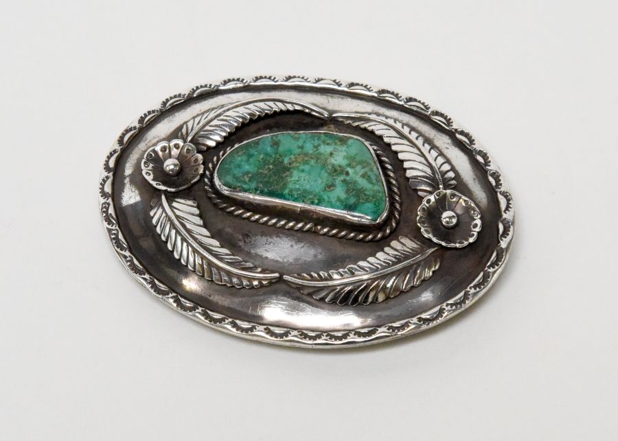 Navajo Natural Nevada Turquoise Setting Buckle