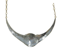 Hopi Indian Sterling Silver Overlay Necklace - Shalako Mana by Alde Qumyintewa