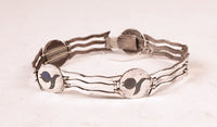 Taxco Sterling Silver and Inlay Bracelet