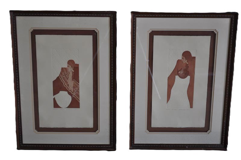 Amado Maurillo,Pena lithograph set of 2