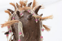 Mixed Media Tall Figure with Bronze and Cloth By Marcia