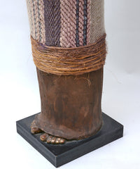 Mixed Media Tall Figure with Bronze and Cloth By Marcia