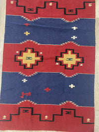 Southwest Area Rug / Blanket; 4' x 6'