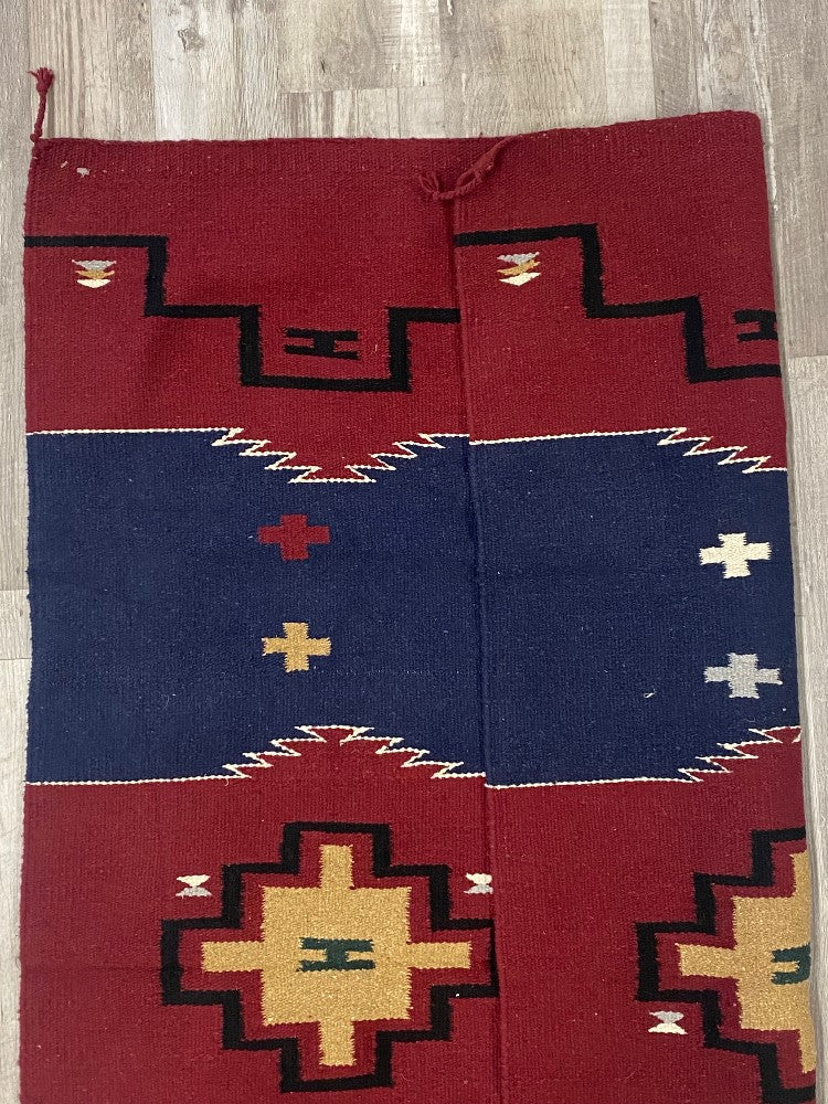 Southwest Area Rug / Blanket; 4' x 6'