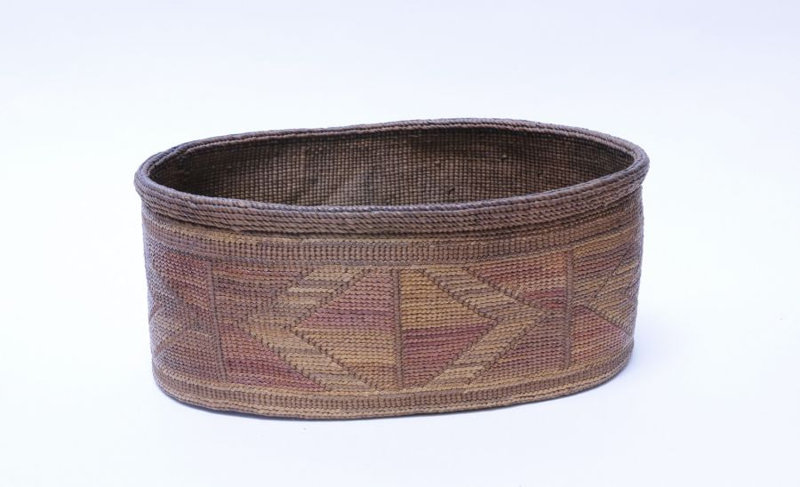 Antique Tlingit Indian Oval Basket
