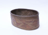 Antique Tlingit Indian Oval Basket