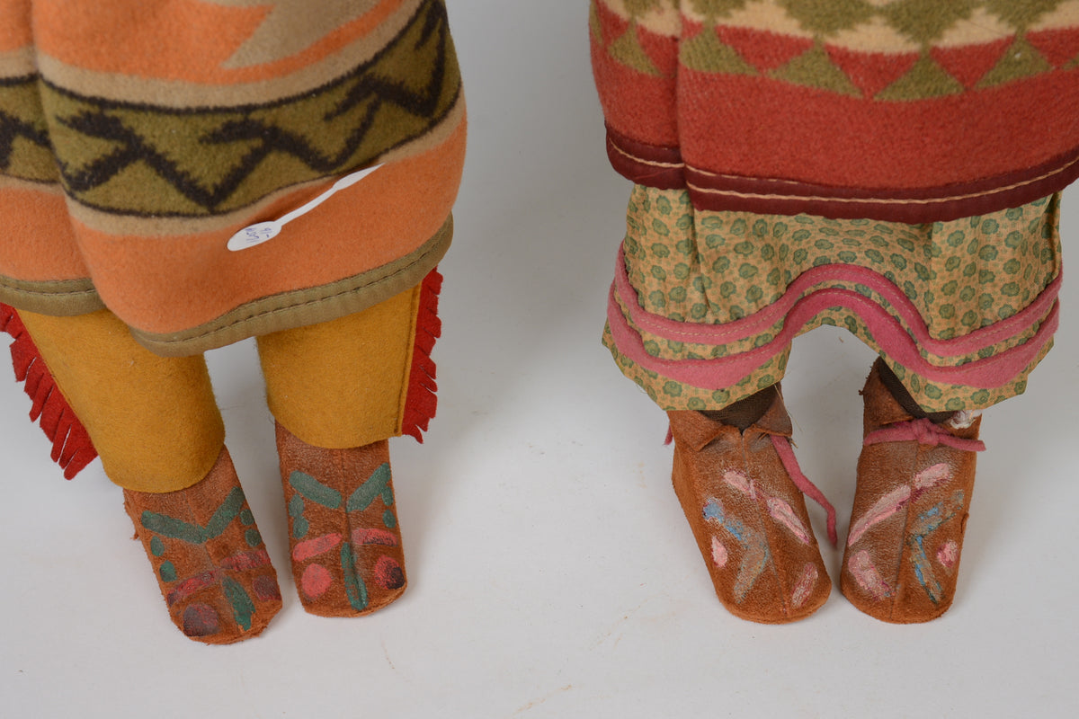 Pair of  Large 20" Skookum Dolls