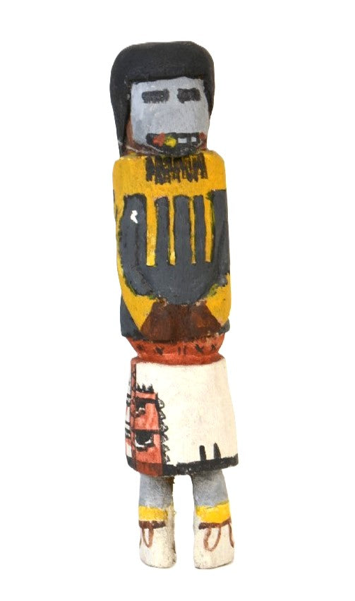 Vintage Hopi Pueblo Long Hair Bearded Kachina Doll
