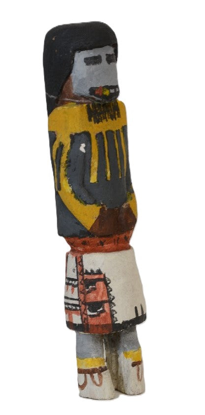 Vintage Hopi Pueblo Long Hair Bearded Kachina Doll